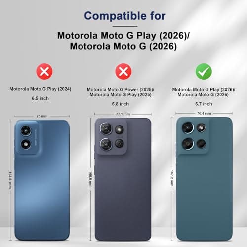 Jasonyu Flip Wallet Case for Moto G Play/G 5G (2026),Leather Magnetic Folio Cover with Card Holder,Kickstand - TPU Shockproof Durable Protective Phone Case,Blue