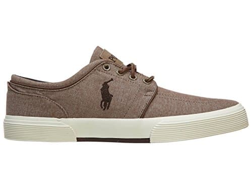 POLO RALPH LAUREN Men's Faxon Low, Tan, 8 M US