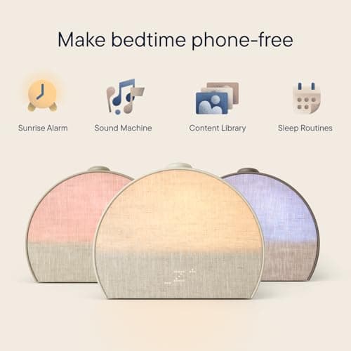 Hatch Restore 3 Sunrise Alarm Clock, Sound Machine, Smart Light (Putty) - White Noise, Screen-Free Sleep Routine