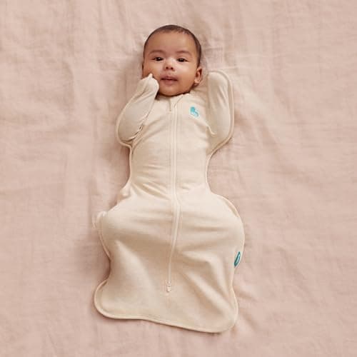 Love To Dream Swaddle UP, Sleep Sack 0-3 Months, Self-Soothing, Improves Sleep, Snug Fit Helps Calm Startle Reflex, Baby Essentials Must Haves Newborn, 1.0 TOG, 8-13 lbs, Oatmeal