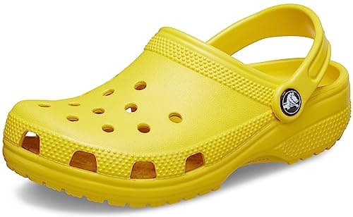 Crocs Unisex-Child Classic Clogs, Sunflower, 3 Little Kid