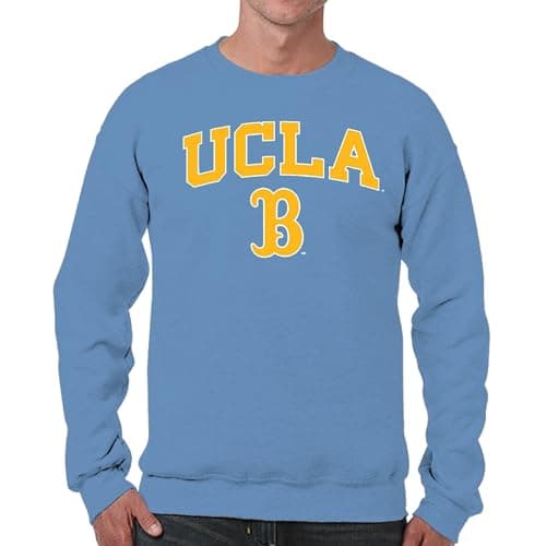 UCLA Sweatshirt Fleece Crewneck for Men and Women - Light Blue, Small