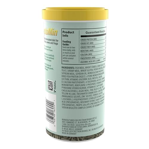 Tetra ReptoMin Floating Food Sticks for Aquatic Turtles/Newts/Frogs, 300g