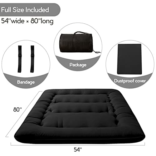 MAXYOYO Japanese Floor Mattress 4" Thick Full Size Foldable Futon Mattress