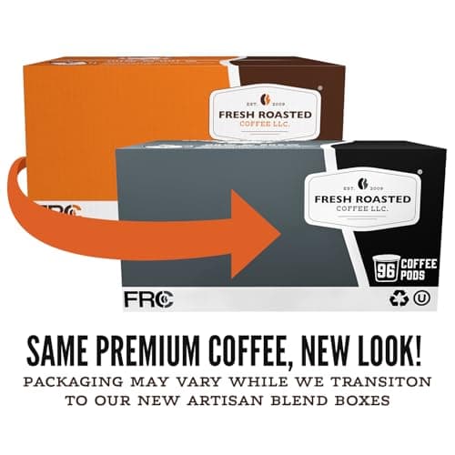 Fresh Roasted Coffee, Italian Roast Dark Coffee K-Cup Pods for Keurig Brewers, Dark Roast, Kosher, 96 Count Loose Pack