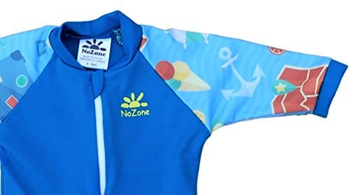Nozone Fiji Sun Protective Baby Swimsuit in Marine Blue/Arthur Print, 0-6 Months