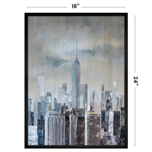 Americanflat 18x24 Poster Frame with Polished Plexiglass - Streamline Collection - Thin Border Picture Frame for Wall Display - Hanging Hardware Included - Black