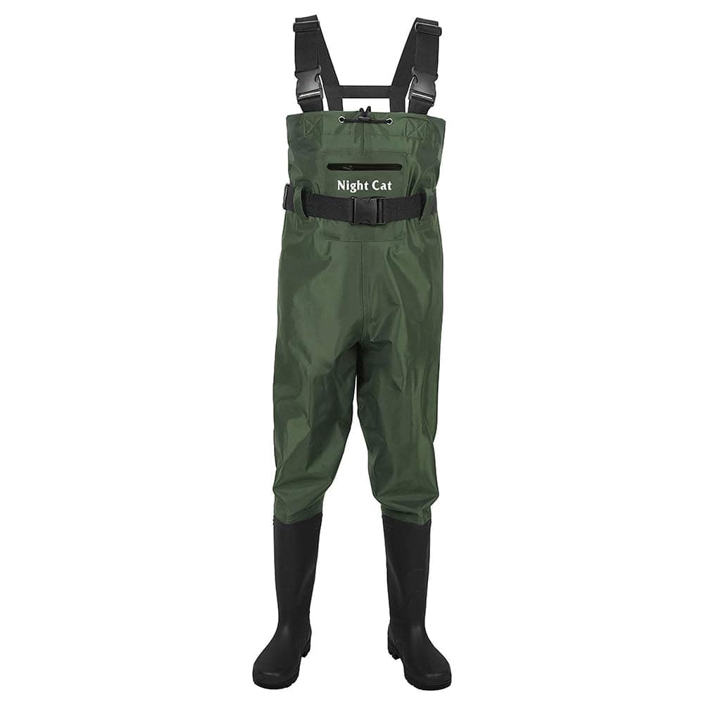 Night Cat Vadeadores de Pesca para Hombres Impermeables Transpirables Mujeres Caza vadeadores para Aguas, 1 tamaño más Grande es Bettler