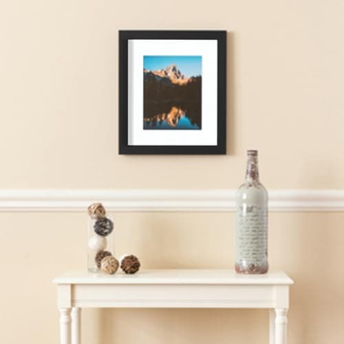 ArtToFrames 14x20 inch Satin Black Picture Frame, 2WOMFRBW26079-14x20