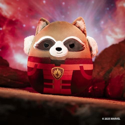Squishmallows Original 12in Marvel Rocket Plush (Medium-Sized)