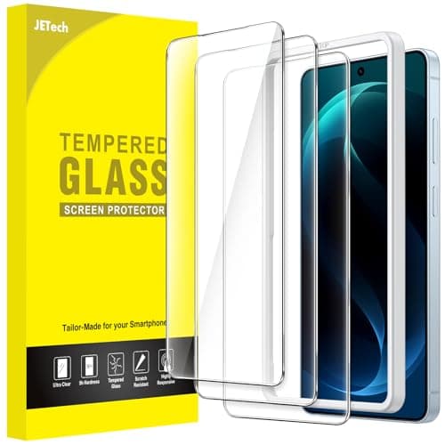JETech Screen Protector for Samsung Galaxy S26, 9H Tempered Glass Film with Easy Installation Tool, Fingerprint ID Compatible, HD Clear, 3-Pack