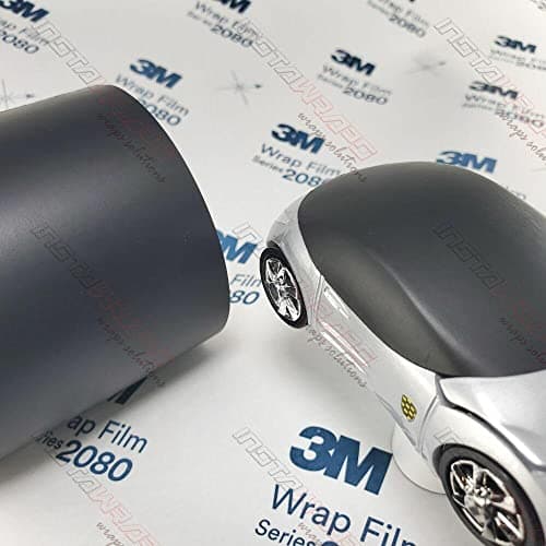 3M Car Wrap Roll 2080 Matte Deep Black | M22 | (Sample 3in x 5in) | Automotive Vinyl Wrap for Cars - Car Interior Wrap & Exterior