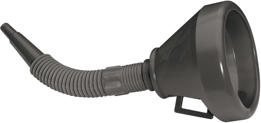 Draper 140mm PVC Flexible Funnel | Gauze Filter | Handle for Efficient Refilling | Multifunctional Funnels | 56141, Black