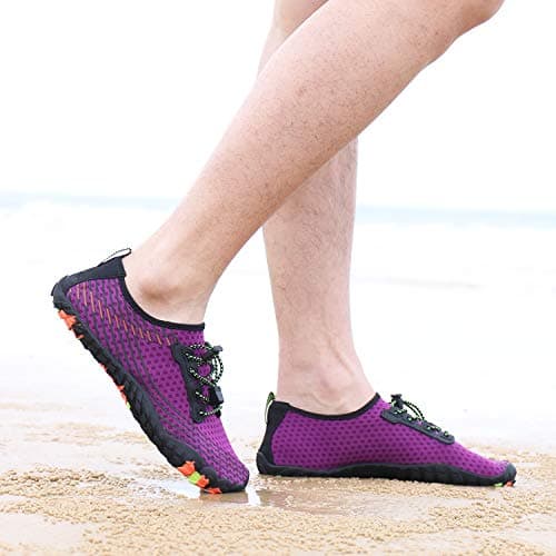 MAYZERO Water Shoes Men Women Quick Drying Swim Surf Beach Pool Shoes Wide Toe Barefoot Aqua Shoes Summer Outdoor Sports Shoes