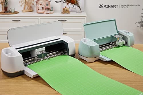 Xinart StandardGrip Cutting Mat for Cricut Maker 3/Maker/Explore 3/Air 2/Air/One(12x24 Inch, 3 Mats) Standard Adhesive Sticky Green Quilting Cricket Cutting Mats Replacement Accessories for Cricut