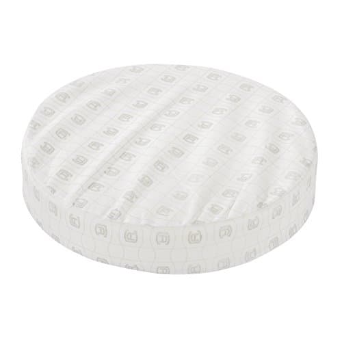 Classic Accessories 62-003-LCHARC-EC Montlake Cushion Foam and Slip Cover, Light Charcoal, 18" diameter round x 2" thick