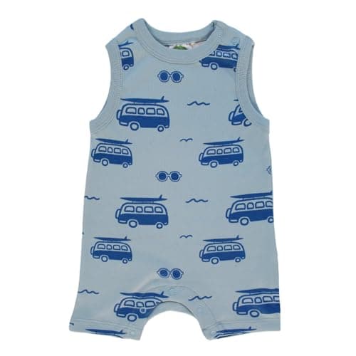 Parade Organic Tank Rompers - Signature Prints Surf 3T