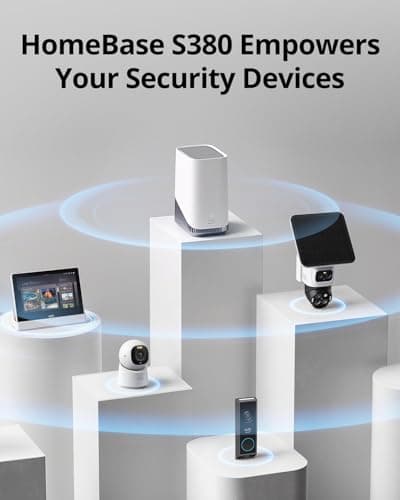 eufy Security HomeBase S380 (HomeBase 3),eufy Edge Security Center, Local Expandable Storage up to 16TB, eufy Security Product Compatibility, Advanced Encryption,2.4 GHz Wi-Fi, No Monthly Fee