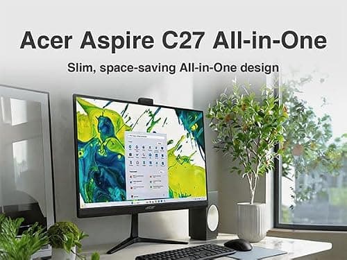 Acer Aspire C27 All-in-One Desktop, 27" IPS FHD, Ryzen 7 5825U