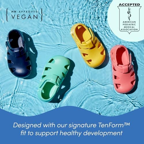 Ten Little Splash Sandals for Toddlers Kids & Baby, Lavender Purple, Size 6