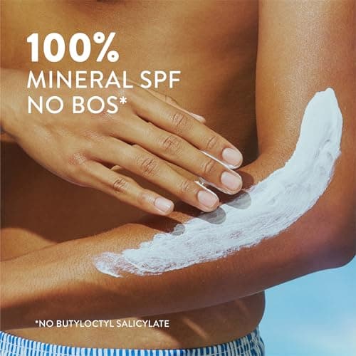 Native Mineral Sunscreen Lotion SPF 30, Unscented, with 100% Mineral Zinc Oxide for Face & Body, Hawaii Compliant, Vegan, No White Cast - 7 oz