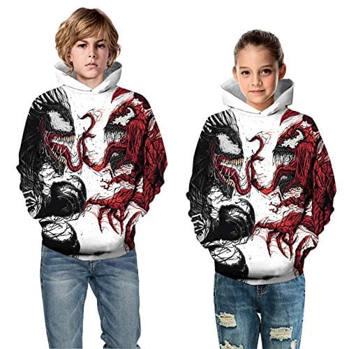 Imbry Boys Girls 3D Printed Hoodie for Kids Animal Hooded Pullover Sweatshirt (XL, RB Galaxy)