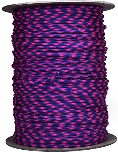 Bored Paracord - 10', 25', 50', 100' & 250', 1000' Spools of Parachute 550 Cord Type III 7 Strand Paracord Well Over 300 Colors - Vega - 100 Feet