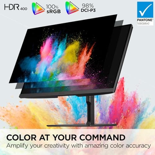 ViewSonic VP2776T-4K 27 Inch 4K ColorPro Monitor, IPS Display with 100% sRGB and Pantone Validated for MacBook Pro Mac Studio Desktop Setups, Advanced Ergonomics, Thunderbolt 4, and HDMI 2.1 Inputs