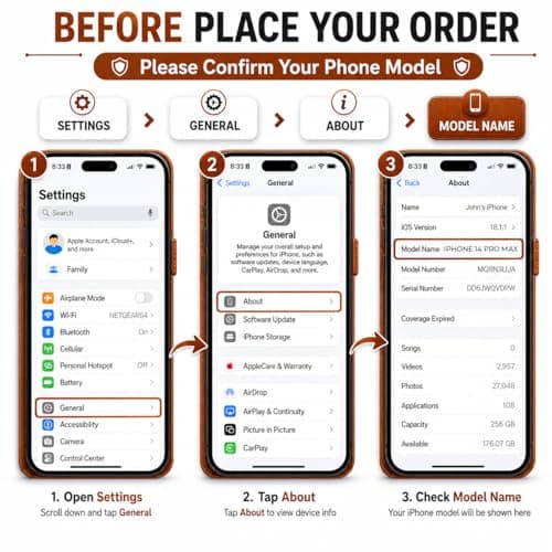 Phontra EMF Protection Anti Radiation Cell Phone Wallet Case for iPhone
