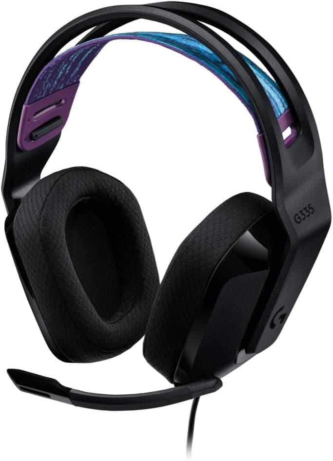 Logitech G335 Wired Gaming Headset, Black