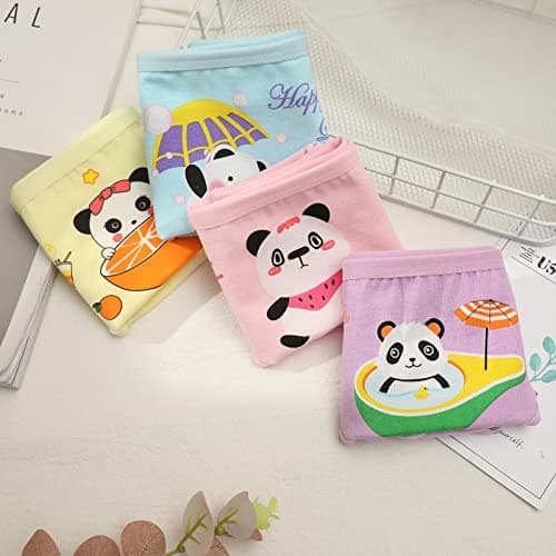 JackLoveBriefs Girls Soft Cotton Underwear with 12 Packs Panties Assorted Briefs(3-5T)