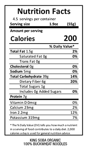 King Soba 3-Pack 100% Buckwheat Noodles, Organic & Gluten Free