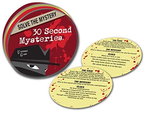 University Games Mystery, Mind and Logic - 30 Second Mysteries Red