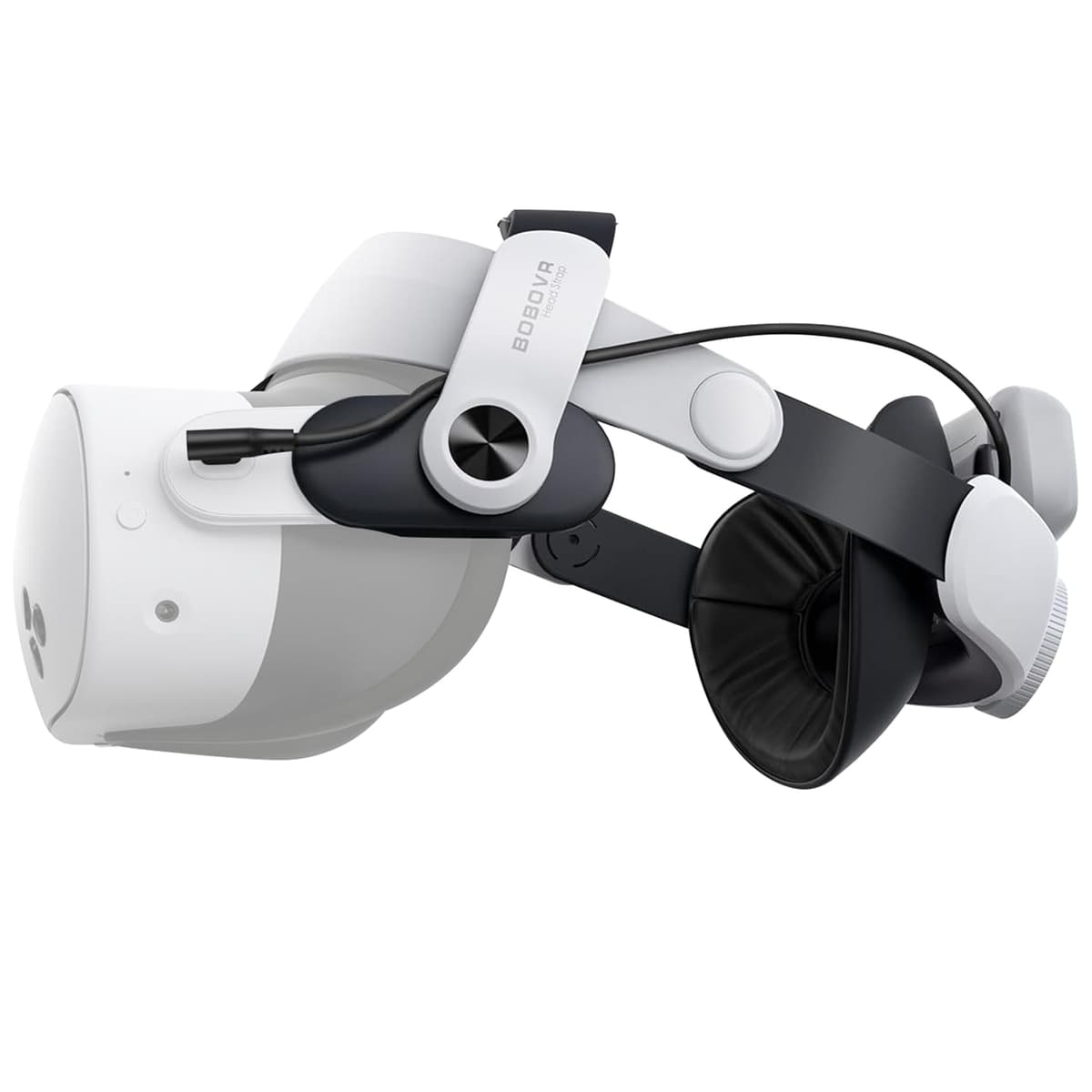 BOBOVR M3 Pro Head Strap Compatible With Meta Quest 3S,Magnetic Power Bank 5200mAh Battery Pack Head Strap Replacement Halo Strap Compatible With Oculus Quest 3 VR Accessories