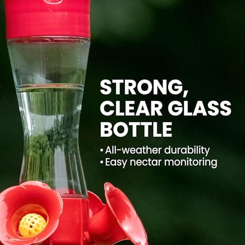 Perky-Pet 203CPBN Outdoor Pinch Waist Glass Garden Décor Hummingbird Feeder