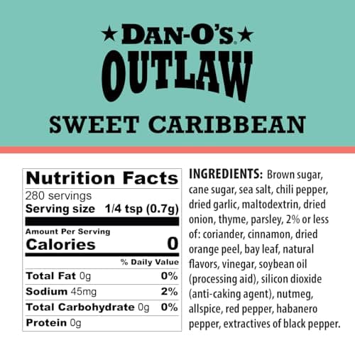Dan-O's Outlaw Seasoning - Sweet Caribbean