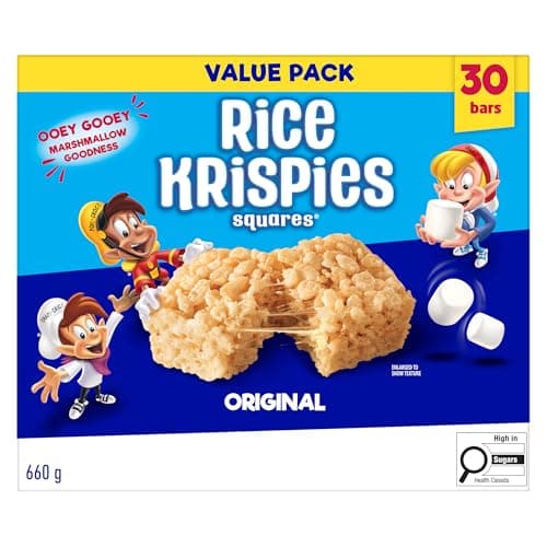 Rice Krispies Squares Bars 660g Jumbo Pack-Original, 30 Cereal Bars