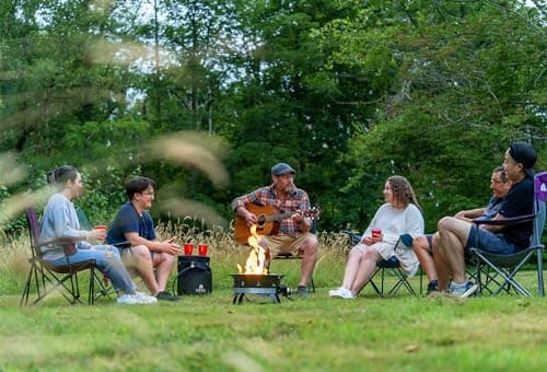 Outland Living Firebowl, Smokeless Fire Pit, Round Outdoor Portable Propane Gas Fire Pit, 19-inch Diameter 58,000 Btu, 823 Standard Black Perfect for Outside Use