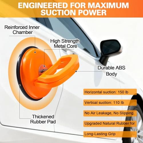 BCNNQS-X Car Dent Remover Tool for Car, Car Dent Puller Kit Auto Body Dent Remove, Suction Cup for Car Dent Repair Kit, Car Dent Removal Kit Body Repair Dent Removal Tools (4.7 inch)