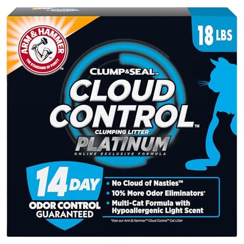 ARM & Hammer Cloud Control Platinum Cat Litter, Multi-Cat, 18 lbs