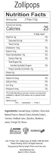 Zollipops Clean Teeth Lollipops, 5.2 Ounce, 3 Count - Anti-Cavity, Sugar-Free Candy for a Healthy Smile - Ideal for Kids and Adults