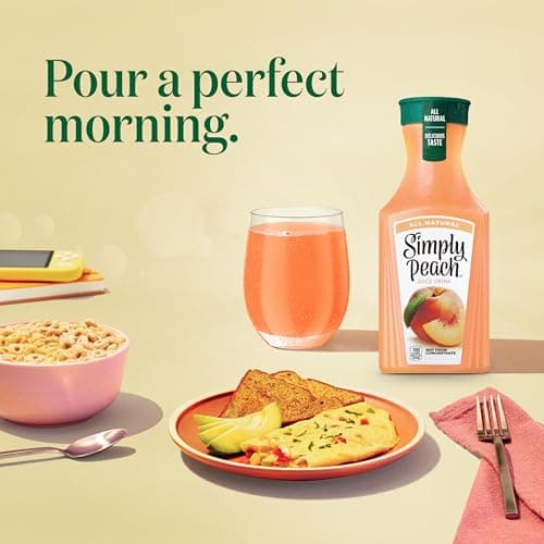 Simply Peach Juice Drink, 52 Fl Oz Bottle