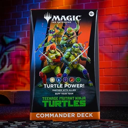 Magic: The Gathering | Teenage Mutant Ninja Turtles - Commander Deck - Turtle Power! | Collectible Trading Card Game