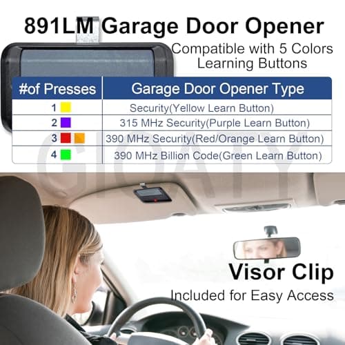 3 for Chamberlain Craftsman LiftMaster Garage Door Opener Remote Replacement, Replaces 891LM 893LM 893MAX 370LM 371LM 373LM 971LM 973LM, no Wait Wireless Remote Keyless Entry, Safe Security