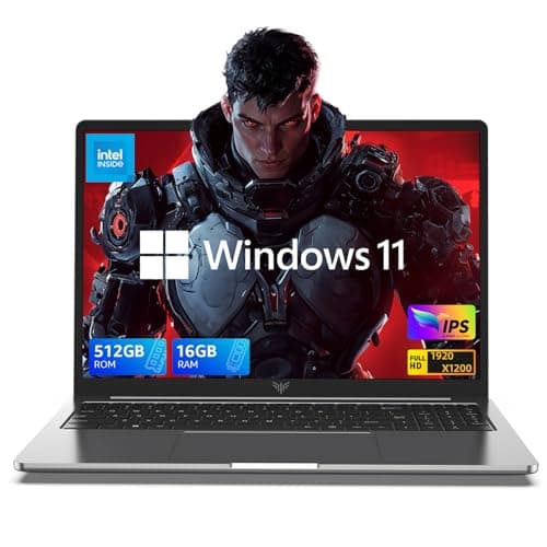 KAIGERR Laptop, 16GB DDR4 512GB SSD Laptop Computer, 16.0inch Windοws 11 Laptop with Ιntel 12th Quad-Core Processor(Up to 3.4GHz), 1920P FHD Display, WiFi 6, USB3.2, Type_C