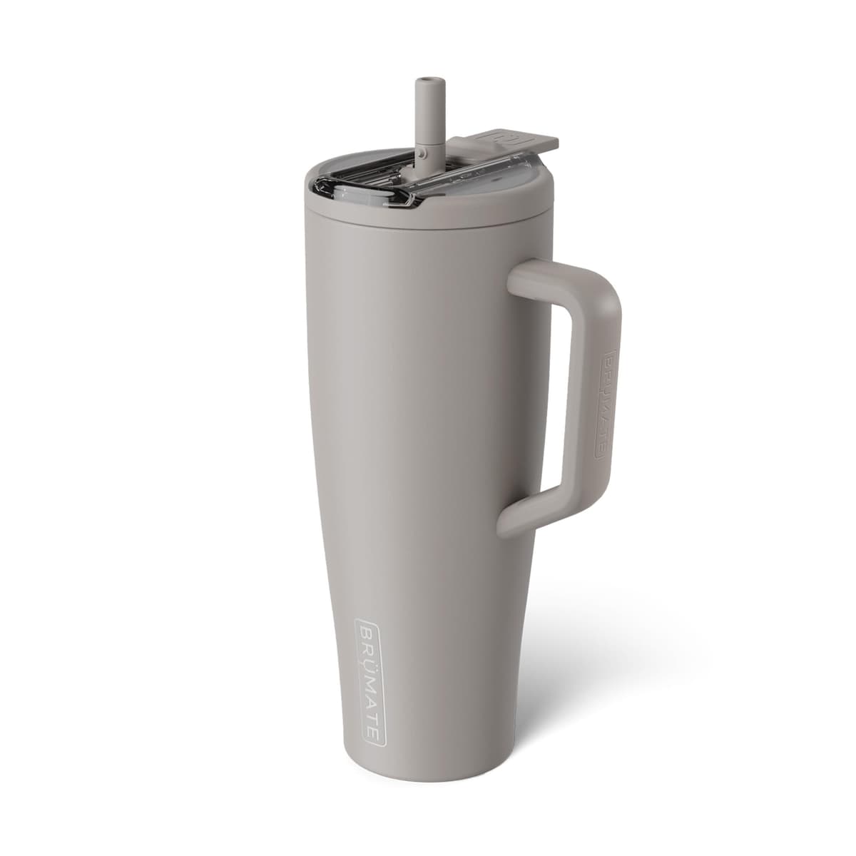 BrüMate Era Flip 40oz Tumbler with Covered Flip Down Straw | 100% Leakproof Insulated Tumbler | Made of Stainless Steel | Cup Holder Friendly Base | 40oz (Mocha)