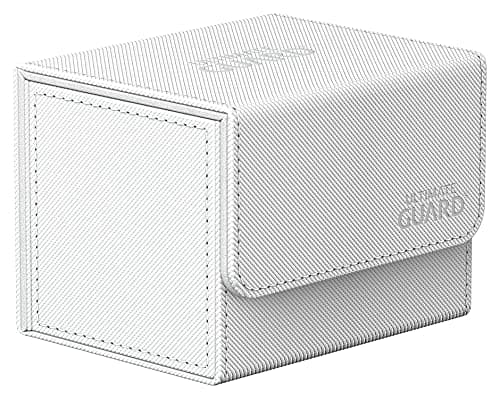 Ultimate Guard Sidewinder 100+, Deck Box for 100 Double-Sleeved TCG Cards, White, Magnetic Closure & Microfiber Inner Lining for Secure Storage