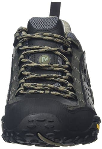 Merrell Men's Intercept Trail Shoe, Smooth Black, 8 M US