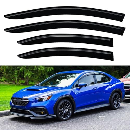 Window Visors Rain Guards for 2022 2023 2024 2025 Replacement for Subaru WRX, Out-Channel Window Vent Wind Deflectors Visors Shades for 22 23 24 25 Replacement for Subaru WRX Premium Limited GT