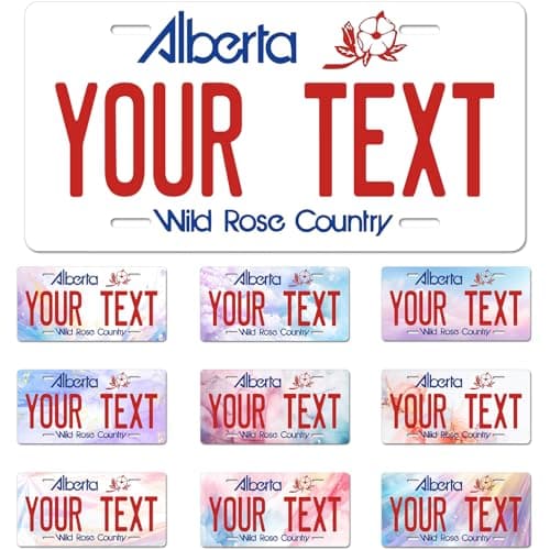 Alberta License Plate, 6"×12" Custom License Plate